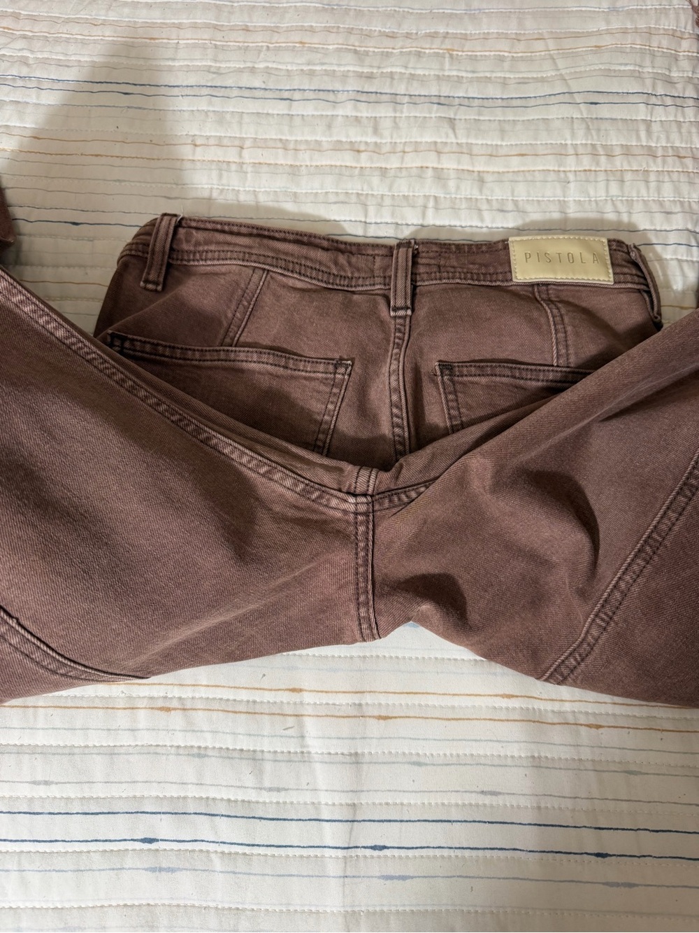 pistola Brown High-Rise Wide Leg Jeans - Picture 11 of 12